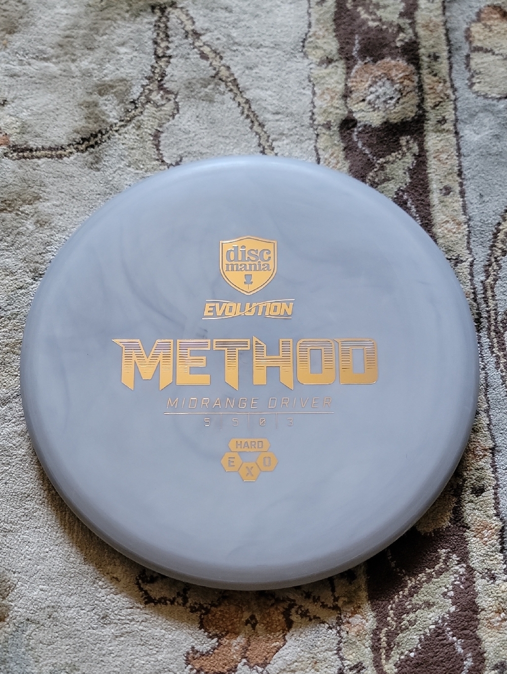 NEW Discmania Evolution Method Midrange Driver - Gray with Gold Foil 177 GRAMS